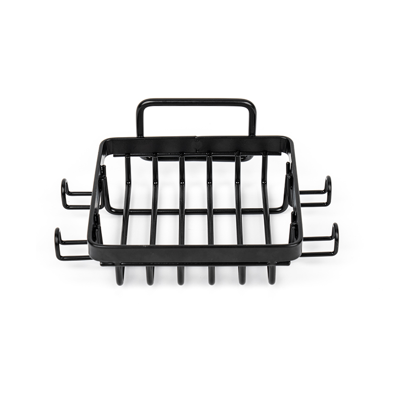 Čierny držiak na mydlo z nehrdzavejúcej ocele do sprchy