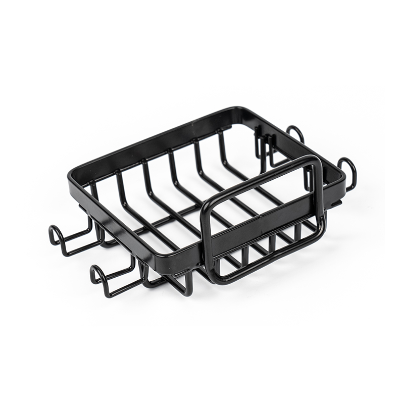 Čierny držiak na mydlo z nehrdzavejúcej ocele do sprchy