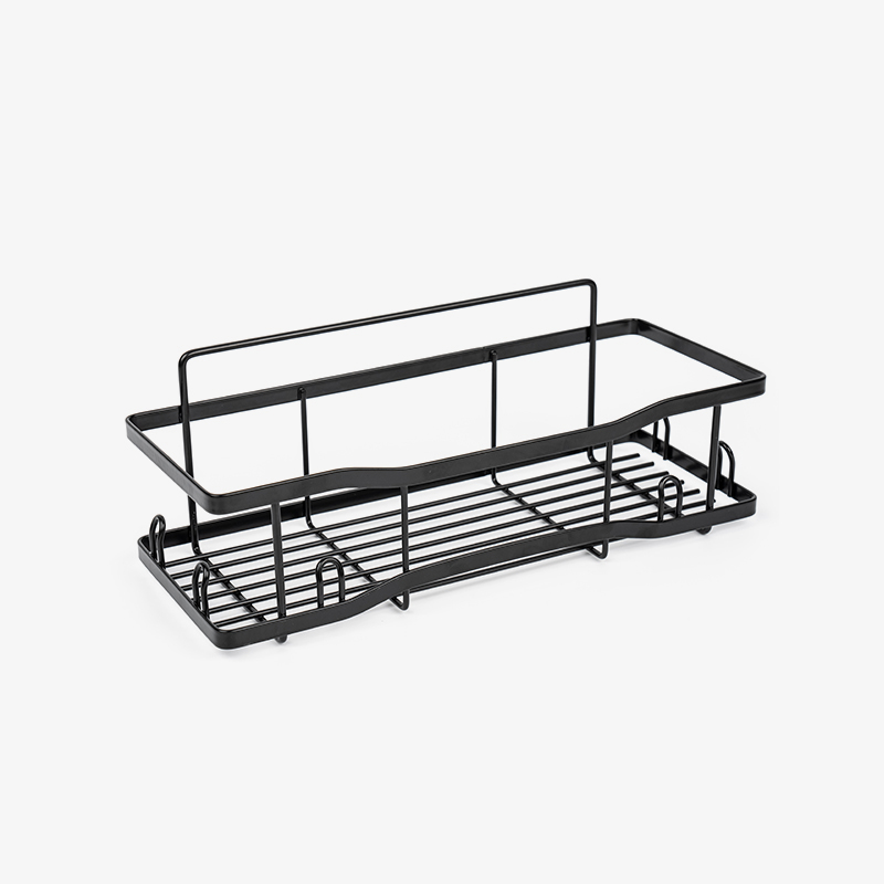 Nástenný kovový drôtený úložný kôš do kuchyne a kúpeľne