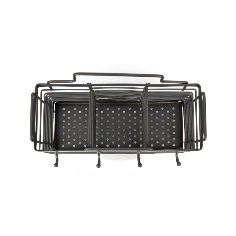 3-priehradkový stojan na sušenie riadu s držiakom na riad