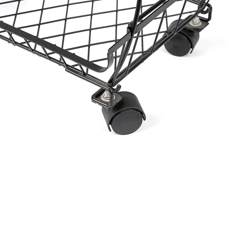 4-poschodový stohovateľný kôš na ovocie a zeleninu s rolovacími kolieskami