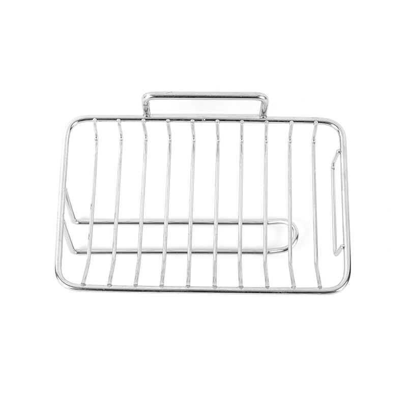 Keramická miska na mydlo so samoodvodňovaním a stojanom z nehrdzavejúcej ocele