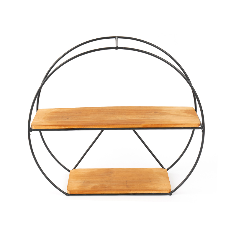 Zlatá nástenná polica a závesný úložný kôš do kuchyne