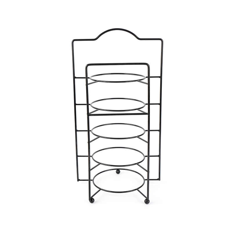 Poschodový servírovací stojan s miskami a riadom