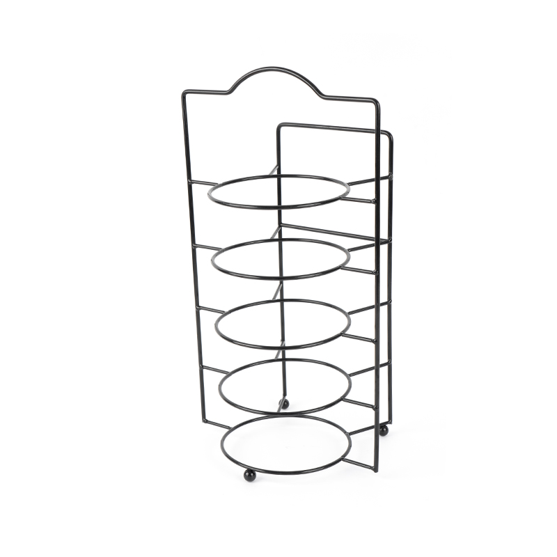 Poschodový servírovací stojan s miskami a riadom