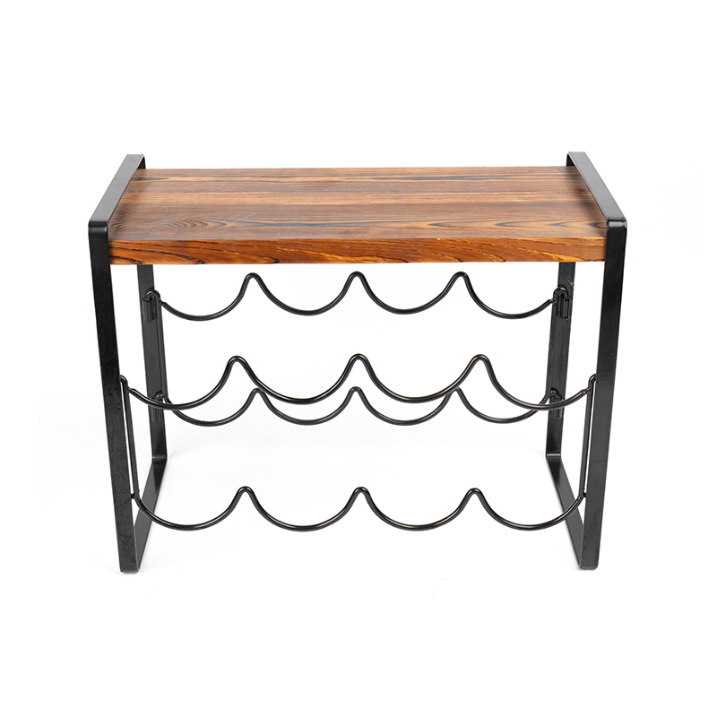 Rustikálne drevené stolové fľaše na víno bez nutnosti montáže