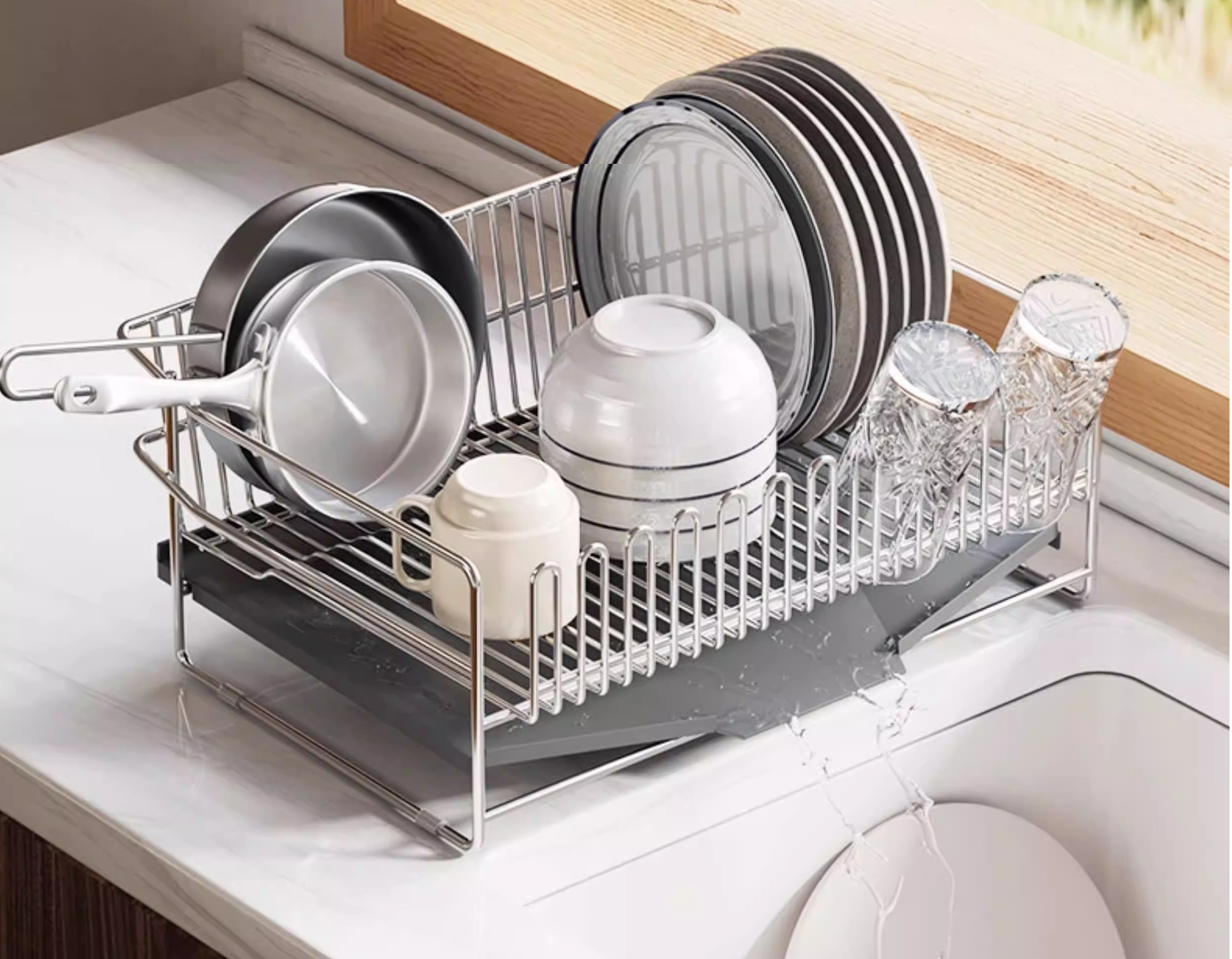 Čo je držiak na riad 304 z nehrdzavejúcej ocele a na čo sa používa?