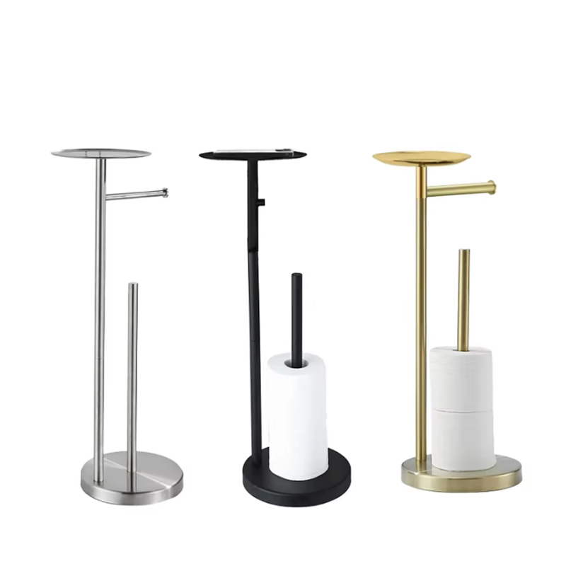 Voľne stojaci držiak na toaletný papier s odkladacou policou